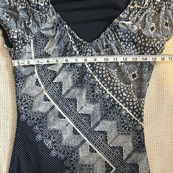 Deletta Anthropologie Delan cap sleeve v-neck boho peasant top size s BIN G - Picture 6 of 7